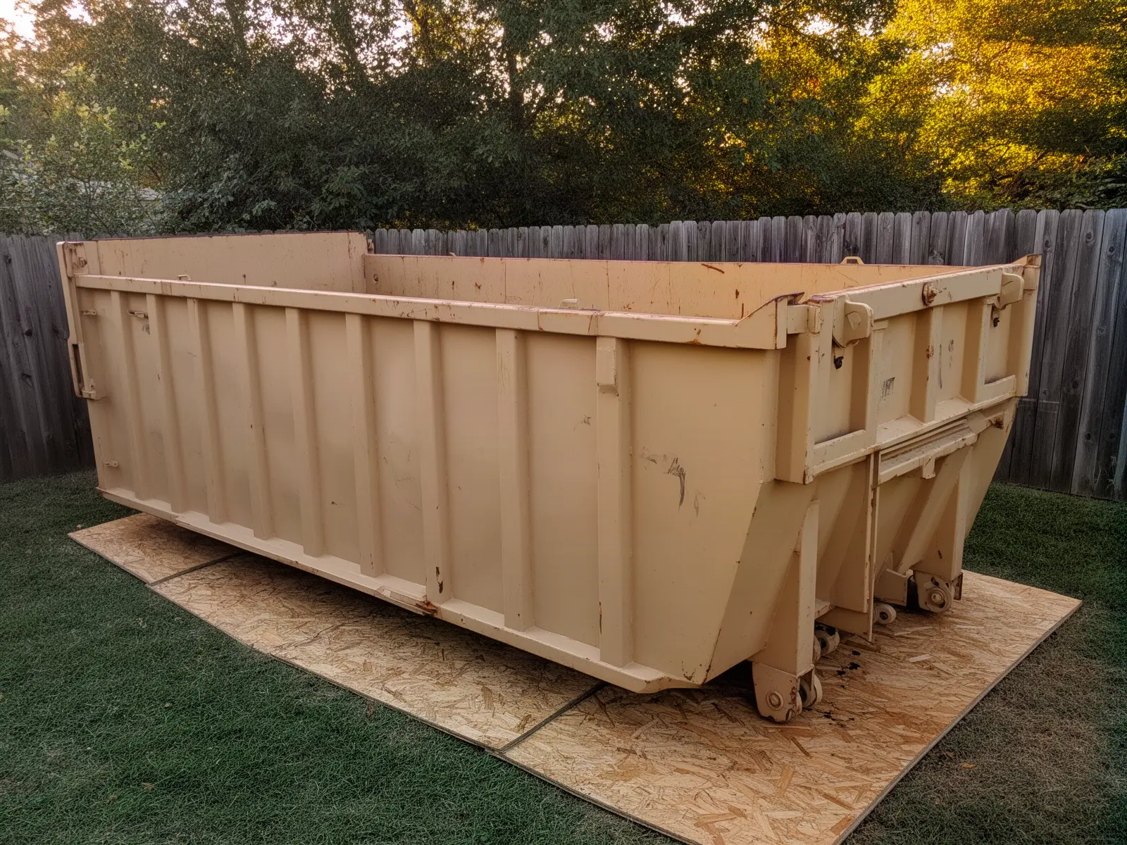 Roll-off dumpster from Cast Iron Dumpsters in Dallas, TX